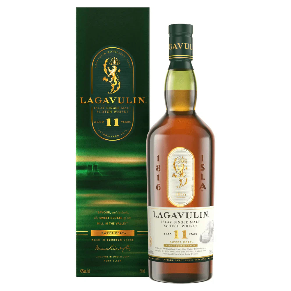 Buy Lagavulin 11 Year Old Sweet Peat Islay Single Malt Scotch