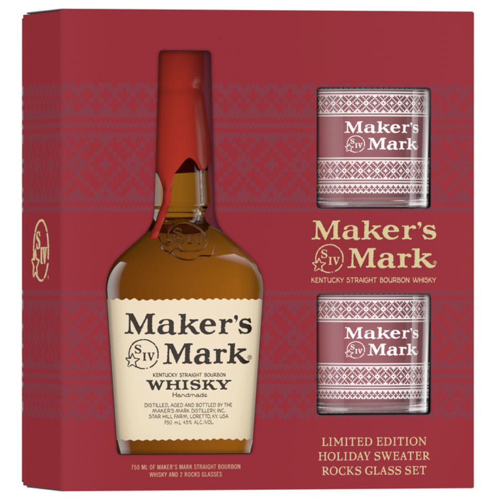 Buy Maker's Mark Limited Edition Holiday Sweater Rocks Glass Set