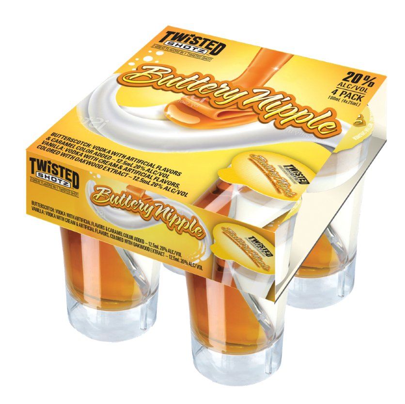 Buy Twisted Shotz Buttery Nipple (4pk)® Online | Delivered Nationwide