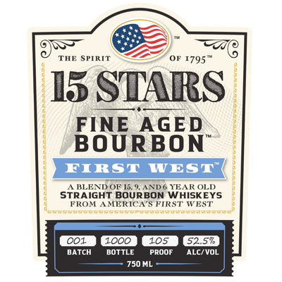 15 Stars First West Blended Bourbon - Main Street Liquor