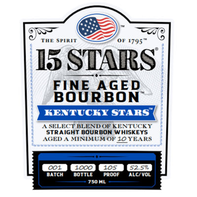 15 Stars Kentucky Stars Blended Straight Bourbon - Main Street Liquor