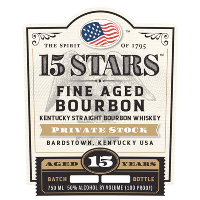 15 Stars Private Stock Bourbon - Main Street Liquor