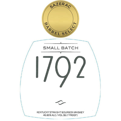 1792 Small Batch Bourbon Sazerac Barrel Select - Main Street Liquor