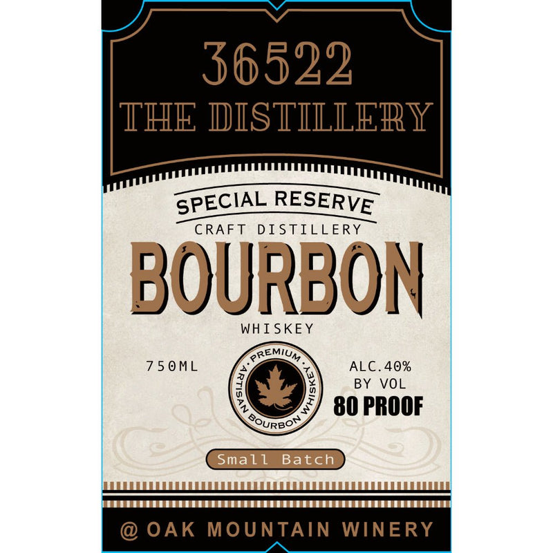 36522 The Distillery Special Reserve Bourbon - Main Street Liquor