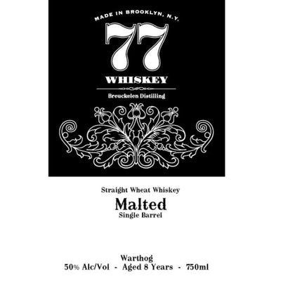 77 Whiskey Malted Straight Wheat - Main Street Liquor