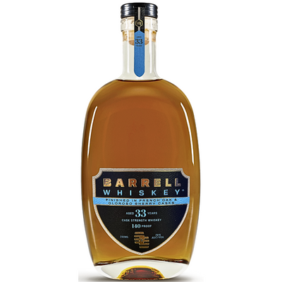 Barrell Craft Spirits Whiskey 33 Year Cask Strength – Finished in French Oak & Oloroso Sherry Casks