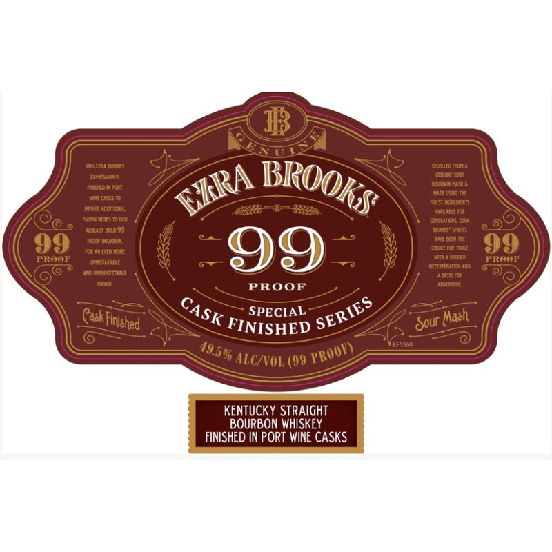 Ezra Brooks 99 Proof Bourbon Finished in Port Wine Casks