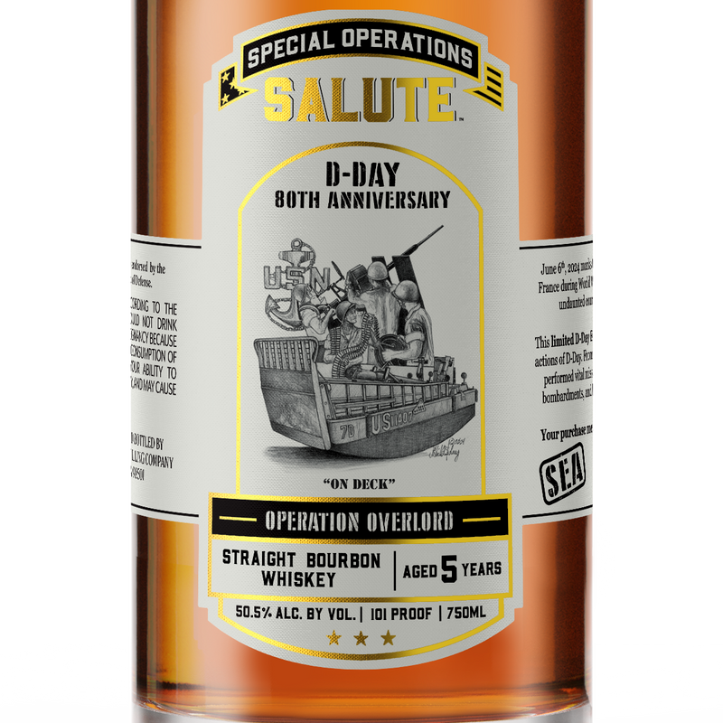 Heritage Distilling Co Special Operations Salute™ Whiskey - D-Day 80th Anniversary - SEA Heritage Distilling