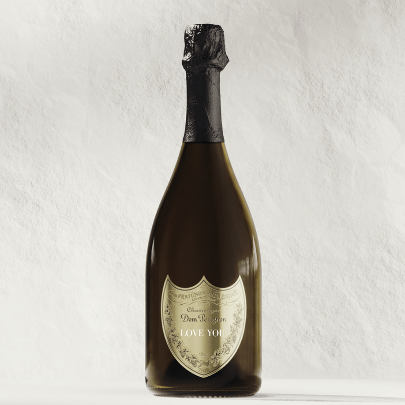 Dom Perignon Brut Champagne "LOVE YOU" Shield Dom Pérignon
