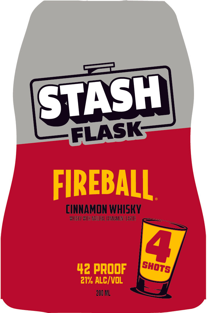 Buy Fireball Cinnamon Whisky Stash Flask 200ml® Online | Whiskey