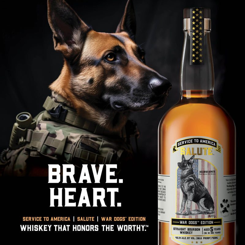 Heritage Distilling Co Service to America Salute™ Whiskey - War Dogs Heritage Distilling