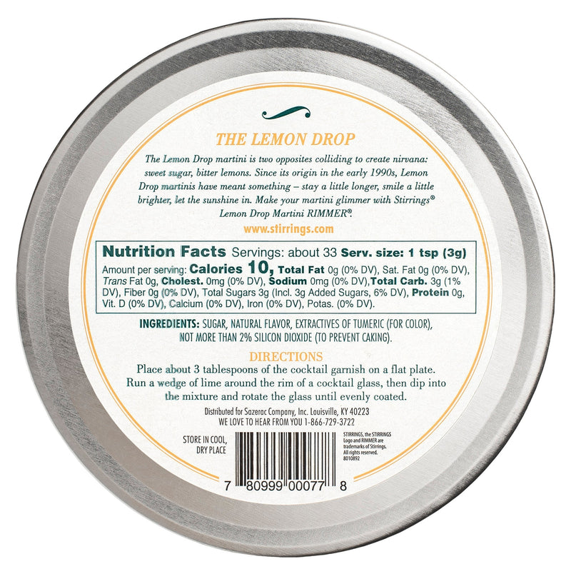 Stirrings Lemon Drop Rimmer