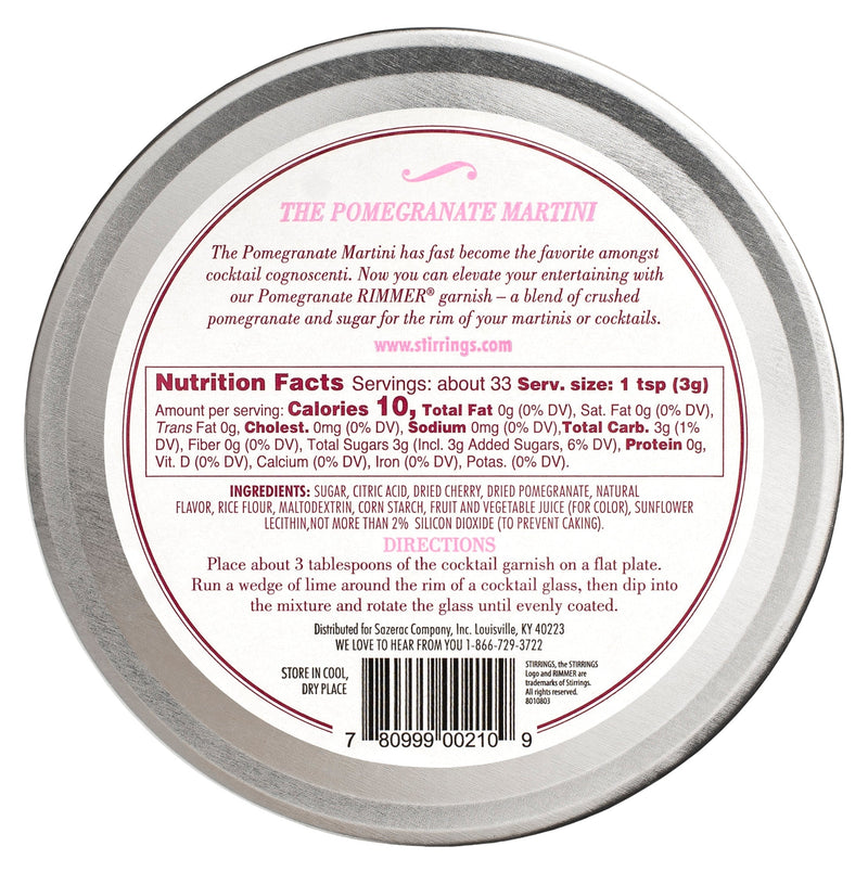 Stirrings Pomegranate Rimmer