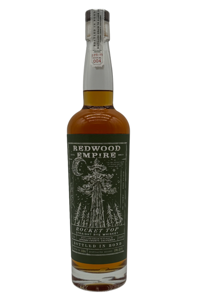 Redwood Empire Rocket Top Bottled in Bond Straight Rye Whiskey Batch 004 2025 Release Redwood Empire Whiskey