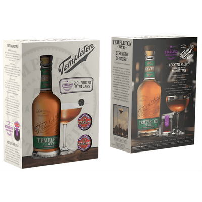 Templeton Rye Whiskey 4 Yr Gift Pack Templeton Rye