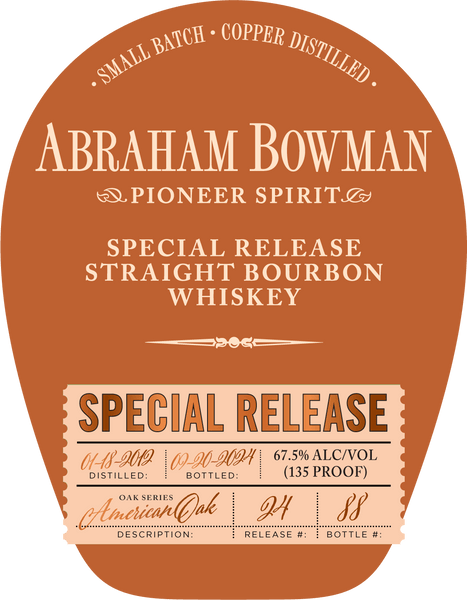 Abraham Bowman Oak Series American Oak Release #24