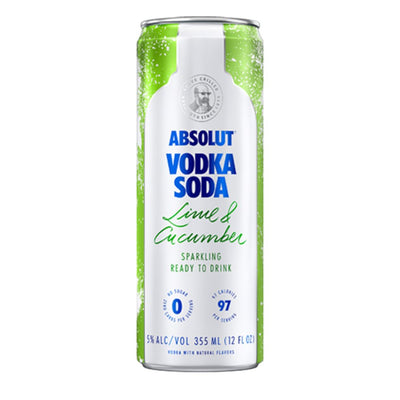 Absolut Vodka Soda Lime & Cucumber - Main Street Liquor