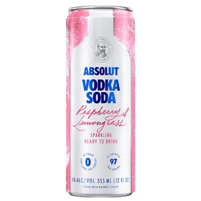 Absolut Vodka Soda Raspberry & Lemongrass - Main Street Liquor