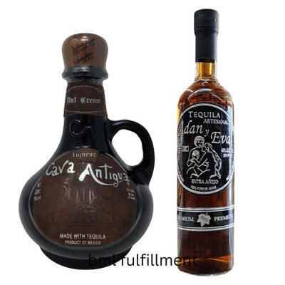 Adan y Eva Extra Añejo Tequila & Cava Antigua Nut Cream Bundle - Main Street Liquor