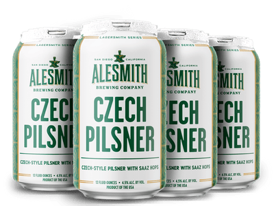 AleSmith Czech Pilsner (4.5% ABV) 12oz Cans - Main Street Liquor