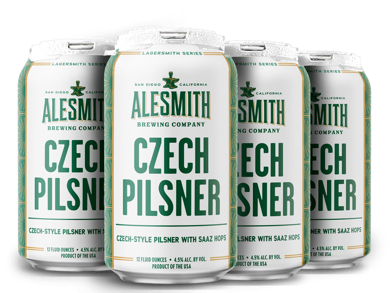 AleSmith Czech Pilsner (4.5% ABV) 12oz Cans - Main Street Liquor