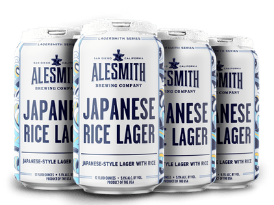 AleSmith Japanese Rice Lager (5.1% ABV) 12oz Cans - Main Street Liquor