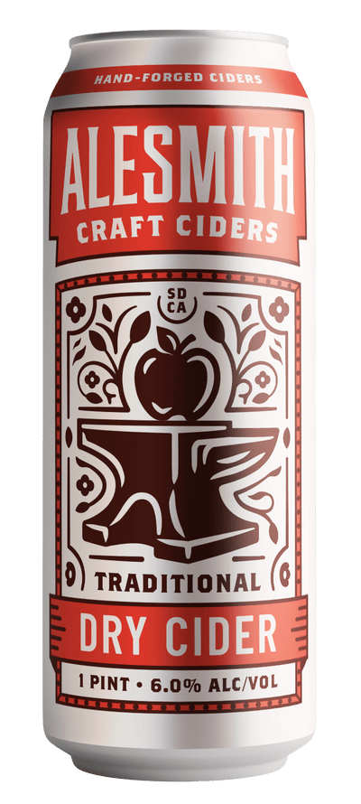 AleSmith Traditional Dry Apple Cider (6.0% ABV) 16oz Cans - Main Street Liquor