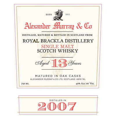 Alexander Murray Royal Brackla 13 Year Old - Main Street Liquor