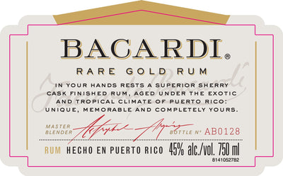 Bacardí Rare Gold Rum Sherry Cask Finished - Main Street Liquor