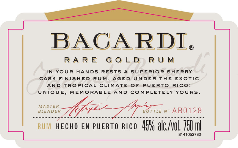 Bacardí Rare Gold Rum Sherry Cask Finished - Main Street Liquor