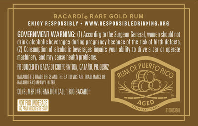 Bacardí Rare Gold Rum Sherry Cask Finished - Main Street Liquor