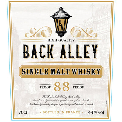 Back Alley Single Malt Whisky - Main Street Liquor