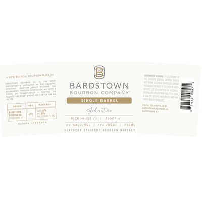 Bardstown Bourbon 6 Year Old Single Barrel Straight Bourbon - Main Street Liquor