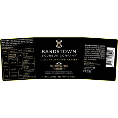 Bardstown Bourbon Collaborative Series Blackberry Farm Brewery - Main Street Liquor