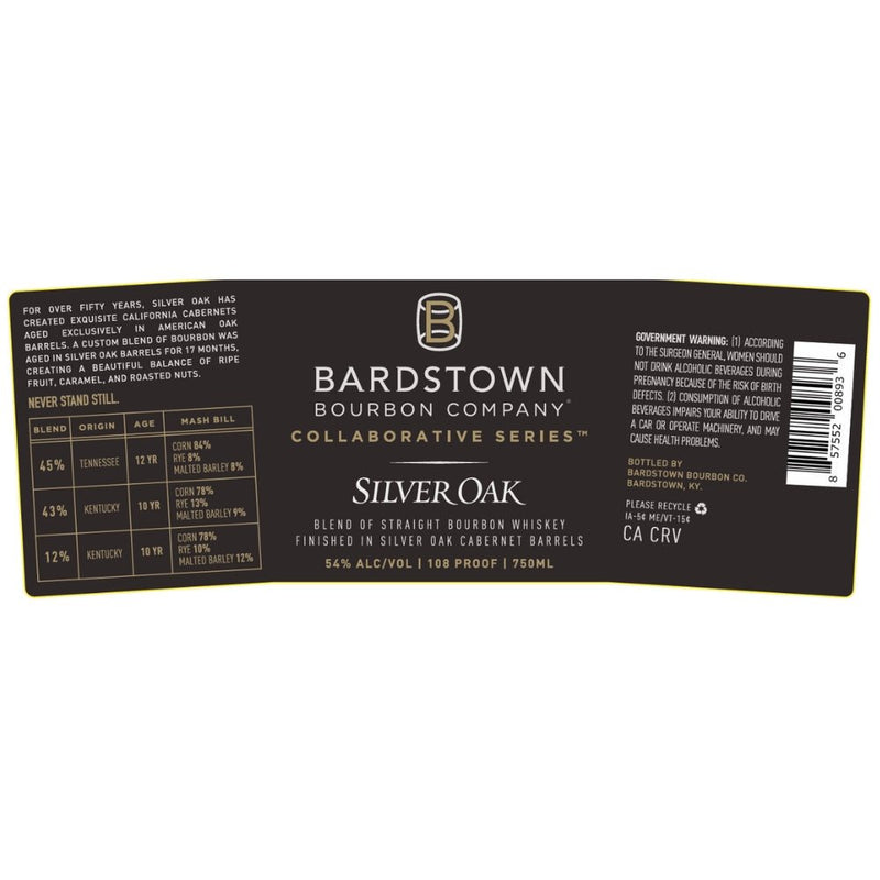 Bardstown Bourbon Collaborative Series Silver Oak - Main Street Liquor