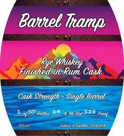 Barrel Tramp Rye Whiskey Finished in Rum Cask Single Barrel Cask Strength - Main Street Liquor