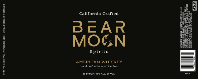 Bear Moon Spirits American Whiskey - Main Street Liquor