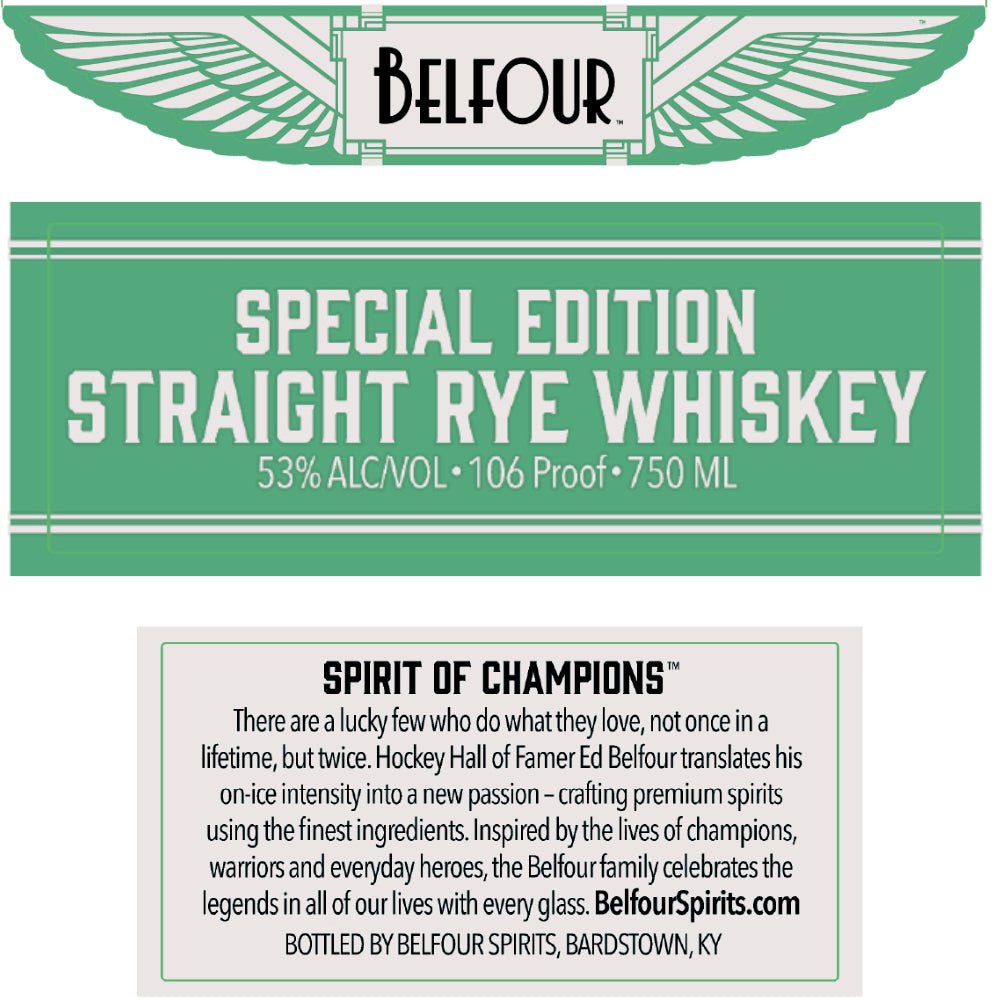 Buy Belfour Special Edition Straight Rye Whiskey By Ed Belfour® Online ...