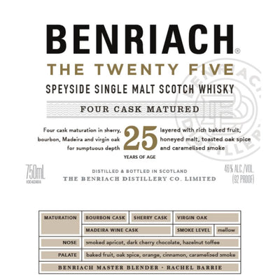 BenRiach The Twenty Five - Main Street Liquor