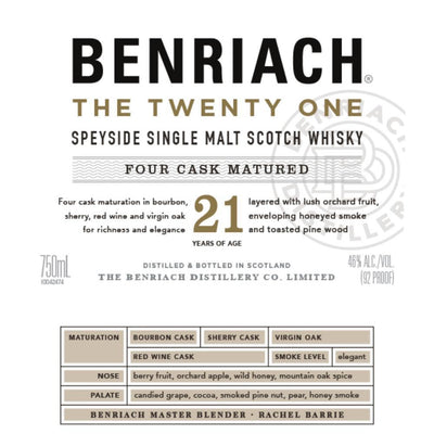 BenRiach The Twenty One - Main Street Liquor