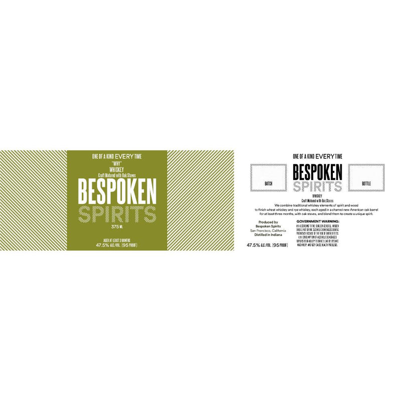 Bespoken Spirits “Why” Whiskey 375ml - Main Street Liquor