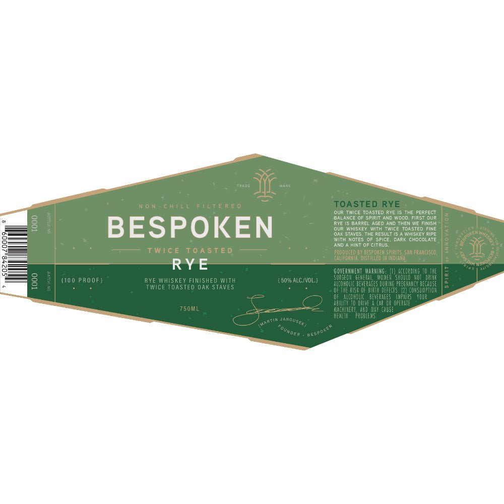 Buy Bespoken Twice Toasted Rye® Online | Rye Whiskey Delivered Nationwide