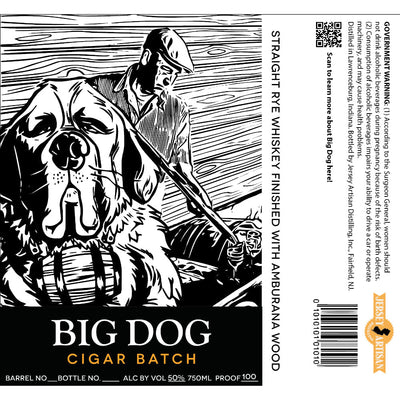 Big Dog Cigar Batch Straight Rye Whiskey - Main Street Liquor