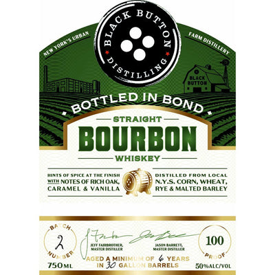 Black Button 6 Year Old Bottled in Bond Bourbon - Main Street Liquor