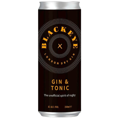 Blackeye Gin & Tonic By Mike Tindall and James Haskell 12pk - Main Street Liquor