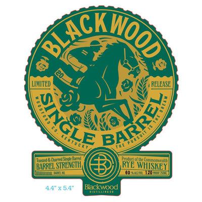 Blackwood Single Barrel Toasted & Charred Rye Whiskey - Main Street Liquor
