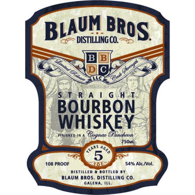 Blaum Bros. 5 Year Old Straight Bourbon - Main Street Liquor