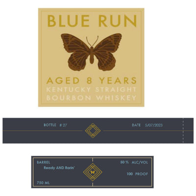 Blue Run 8 Year Old Ready and Rarin' Straight Bourbon - Main Street Liquor