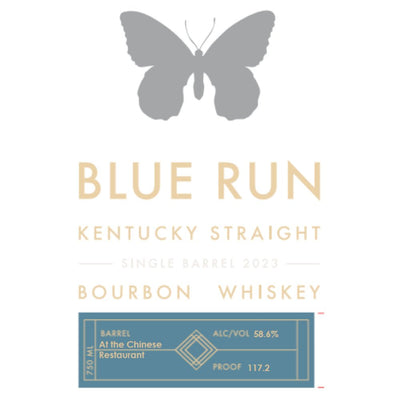 Blue Run ‘At The Chinese Restaurant' Single Barrel Bourbon 2023 - Main Street Liquor
