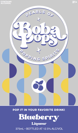 Buy Boba Pops Blueberry Liqueur Pearls of Popping Spirits 375mL